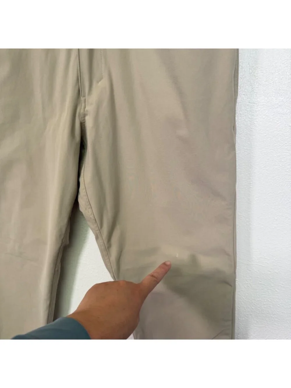 Lululemon  Mens ABC Classic-Fit 5Pkt Pant 34X31 Beige Khaki Warpstreme Preppy